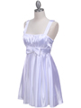 1711 White Charmeuse Cocktail Dress - White, Alt View Thumbnail