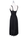 1801 Black 3/4 Length Party Dress - Black, Back View Thumbnail