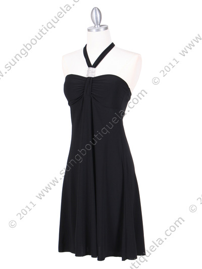 1805 Black Party Dress - Black, Alt View Medium