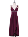 1813 Purple Cocktail Dress - Purple, Front View Thumbnail