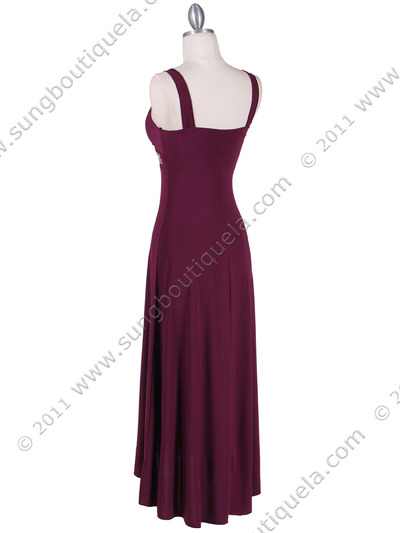 1813 Purple Cocktail Dress - Purple, Back View Medium