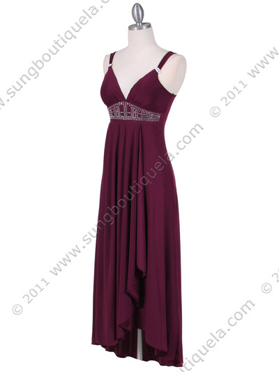 1813 Purple Cocktail Dress - Purple, Alt View Medium