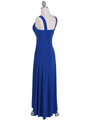 1813 Royal Blue Cocktail Dress - Royal Blue, Back View Thumbnail