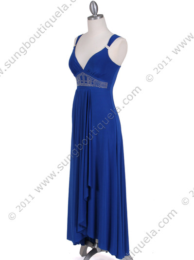 1813 Royal Blue Cocktail Dress - Royal Blue, Alt View Medium