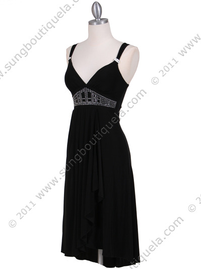 1813S Black Cocktail Dress - Black, Alt View Medium