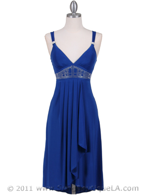 1813S Royal Blue Cocktail Dress, Royal Blue