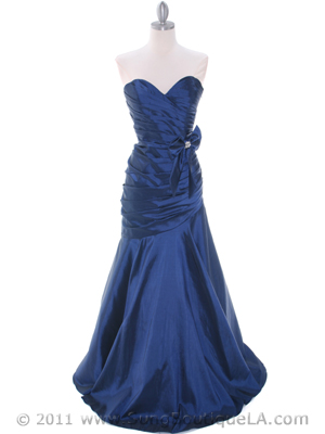 C1814 Blue Evening Dress, Blue