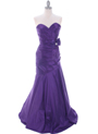 C1814 Purple Prom Dress - Purple, Front View Thumbnail