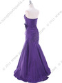 C1814 Purple Prom Dress - Purple, Back View Thumbnail