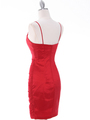 1818 Red Taffeta Cocktail Dress with Bolero - Red, Back View Thumbnail