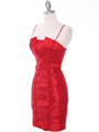 1818 Red Taffeta Cocktail Dress with Bolero - Red, Alt View Thumbnail