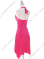 1834 Hot Pink Halter Party Dress - Hot Pink, Back View Thumbnail