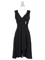 1840 Black Cocktail Dress - Black, Front View Thumbnail