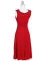 1840 Red Cocktail Dress - Red, Back View Thumbnail