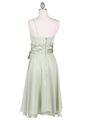 1869 Sage Tea Length Dress - Sage, Back View Thumbnail