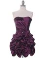 186 Dark Purple Homecoming Dress - Dark Purple, Front View Thumbnail