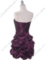 186 Dark Purple Homecoming Dress - Dark Purple, Back View Thumbnail