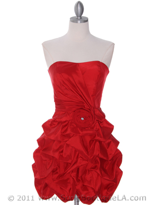 186 Red Homecoming Dress, Red