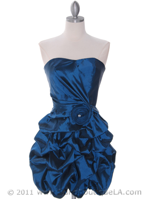 186 Teal Cocktail Dress, Teal