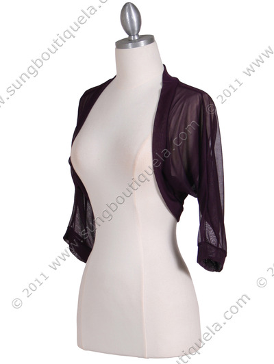 1913 Purple Bolero Jacket - Purple, Alt View Medium