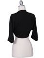 1913B Black Bolero Jacket - Black, Back View Thumbnail