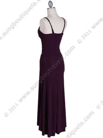 1924 Purple Cocktail Dress - Purple, Back View Medium