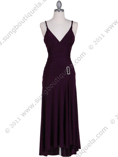 1924 Purple Cocktail Dress - Purple, Front View Medium