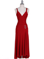 1924 Red Cocktail Dress - Red, Front View Thumbnail