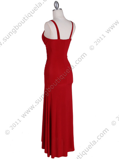 1924 Red Cocktail Dress - Red, Back View Medium