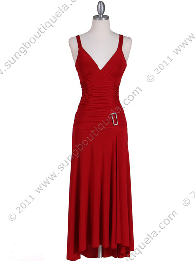 1924 Red Cocktail Dress - Red, Front View Medium