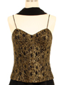 200 Black & Gold Lace Chiffon Evening Dress - Black Gold, Alt View Thumbnail