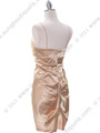 2010 Gold Cocktail Dress - Gold, Back View Thumbnail