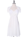 2067 Ivory Cocktail Dress - Ivory, Front View Thumbnail