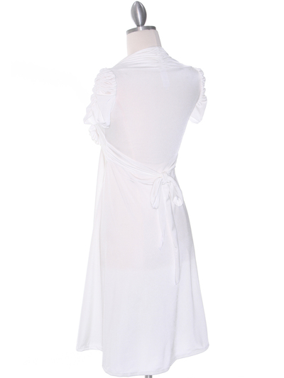 2067 Ivory Cocktail Dress - Ivory, Back View Medium