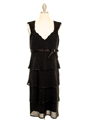 209 Black Evening Dress - Black, Front View Thumbnail