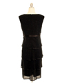 209 Black Evening Dress - Black, Back View Thumbnail