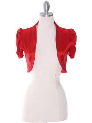 2151 Red Taffeta Bolero, Red