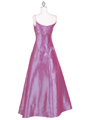 22117 Plum Beaded Evening Gown - Plum, Back View Thumbnail
