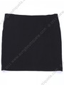 2769 Black Mini Skirt - Black, Back View Thumbnail