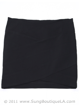 2769 Black Mini Skirt, Black