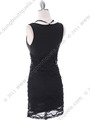 2789 Black Sleeveless Dress - Black, Back View Thumbnail