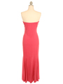 2815 Glittered Hot Pink Dress with Rhinestone Pin - Hot Pink, Back View Thumbnail