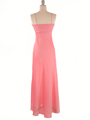 2831 Pretty-n-Pink Chiffon Evening Dress - Pink, Back View Thumbnail
