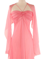 2831 Pretty-n-Pink Chiffon Evening Dress - Pink, Alt View Thumbnail