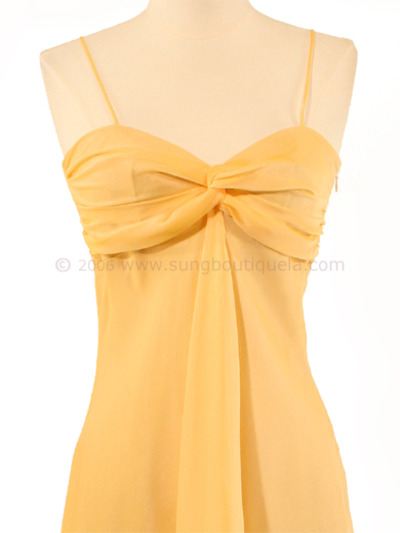 2832 Gold Chiffon Cocktail Dress - Gold, Alt View Medium