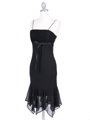 2834 Black Chiffon Cocktail Dress - Black, Alt View Thumbnail