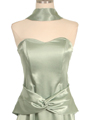 2847 Sage Strapless Satin Evening Gown - Sage, Alt View Thumbnail