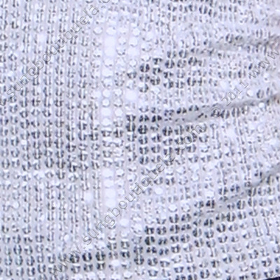 2852 Silver Sequins Top - Silver, Alt View Medium