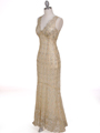 2884 Yellow Lace Evening Dress - Yellow, Alt View Thumbnail