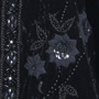 3144 Black Beaded Velvet Jacket - Black, Alt View Thumbnail